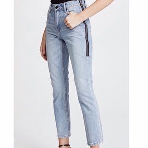 Alexander Wang Hi-Rise Cult Zip Cropped Jeans